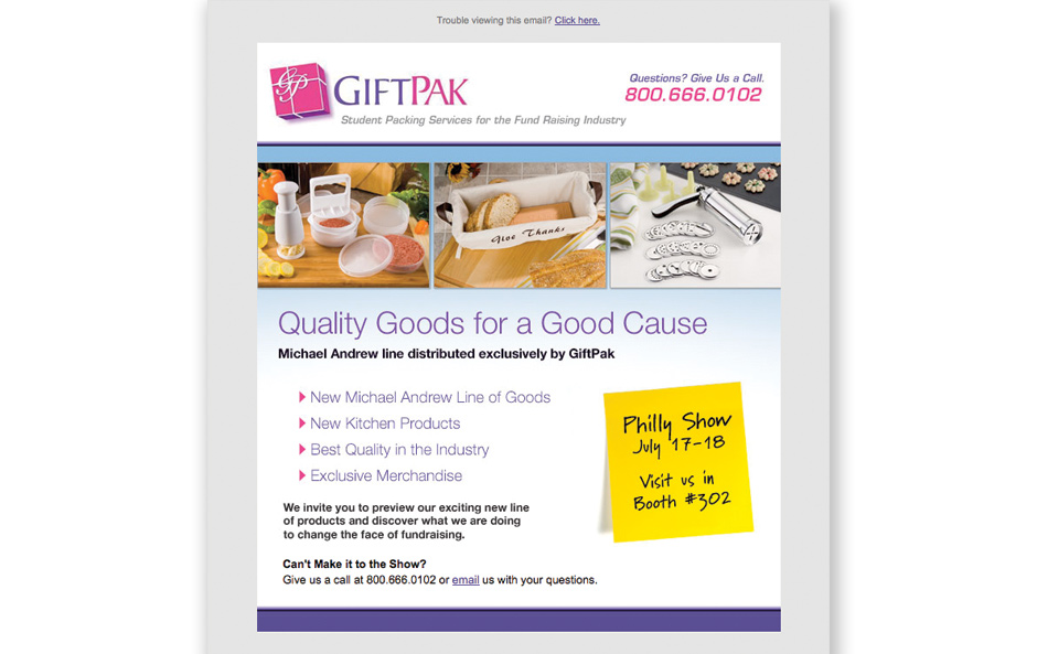 GiftPak Email