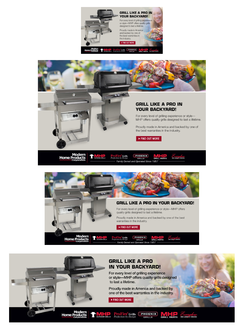 MHP Grills Banner Ads